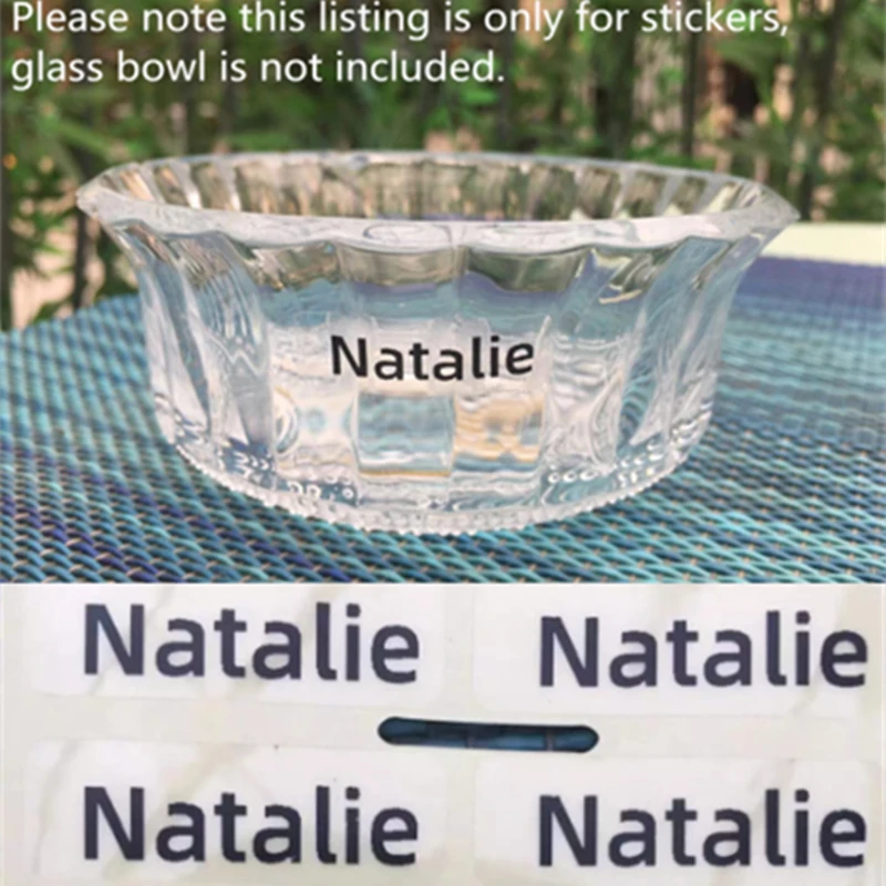 2 размера/набор 100 шт. смешанные Прозрачные именные наклейки s образные на заказ