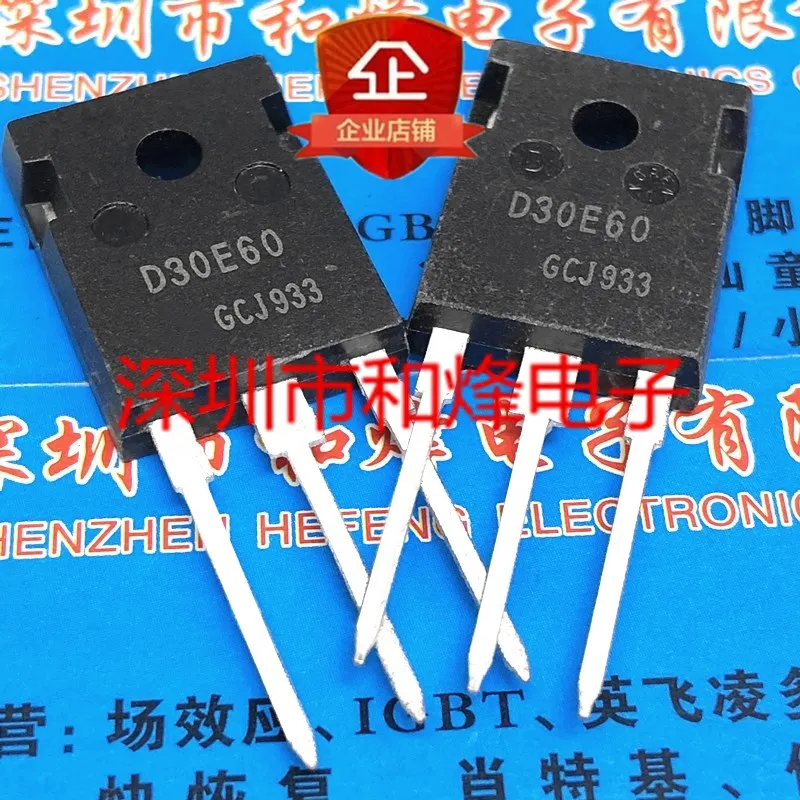

Original 2pcs/ D30E60 IDW30E60 TO-247 600V 30A