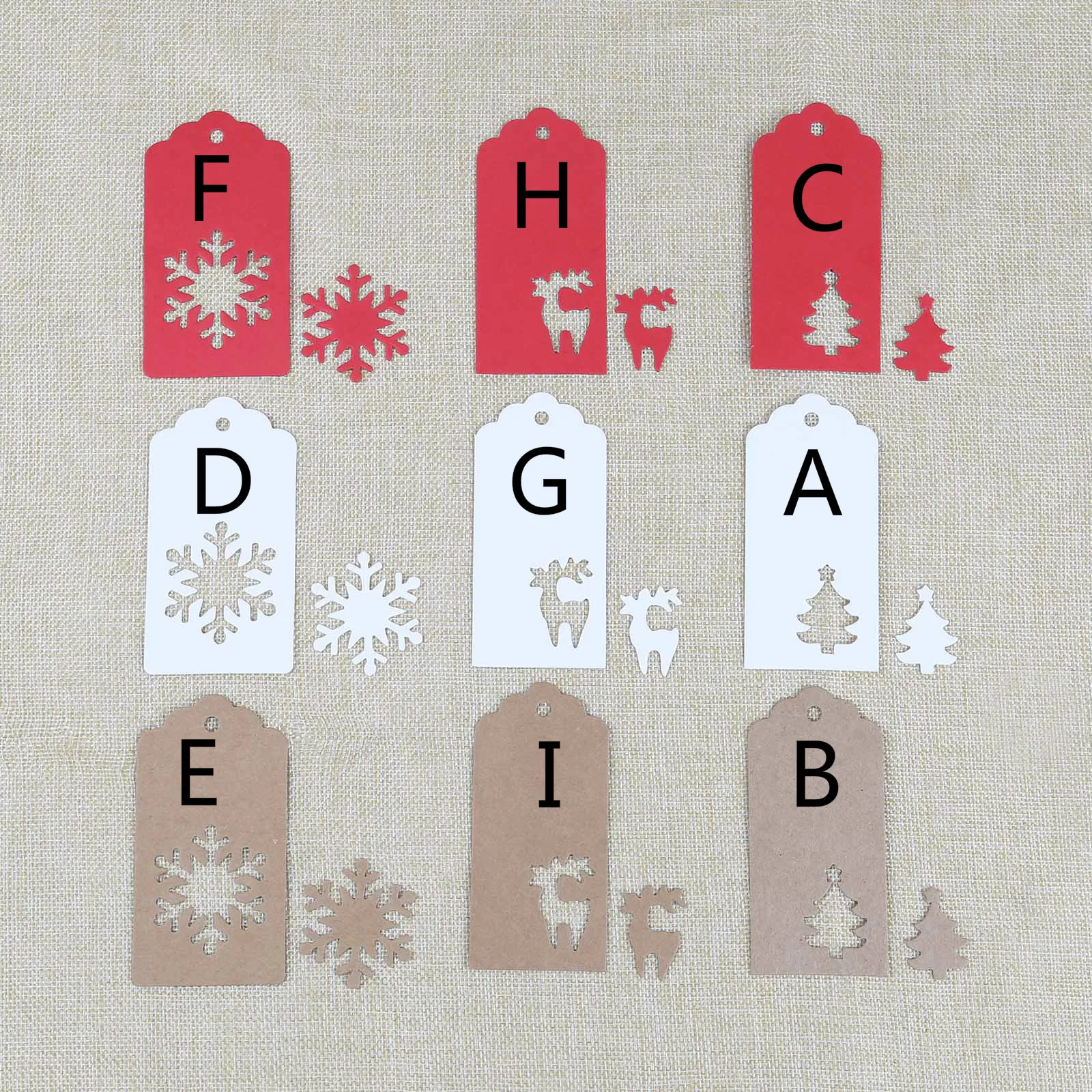 50 шт. Рождественский Бумажный Подарочный ярлык Санта Клаус Снежинка подарок