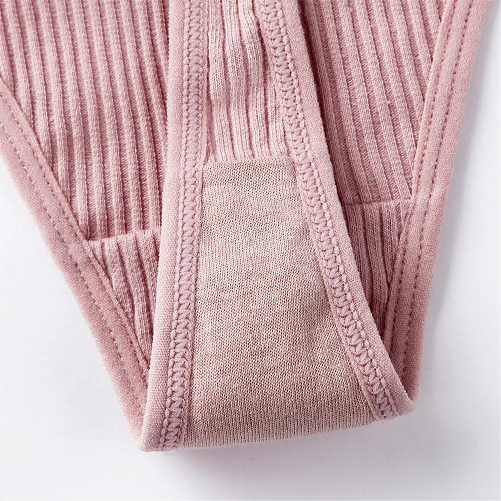 

3PCS/SET Sexy Thong Panties Cotton Women G-String Underpants Female Shapewear Seamless Underwear High-Rise Briefs T-back Panties