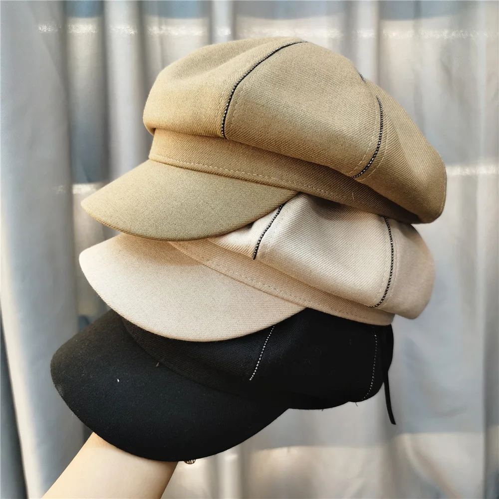 

Article 2022 Han Edition Drill Octagonal Cap Web Celebrity Pumpkin Hat Leisure Joker Tide Restoring Ancient Ways Of Autumn Fem