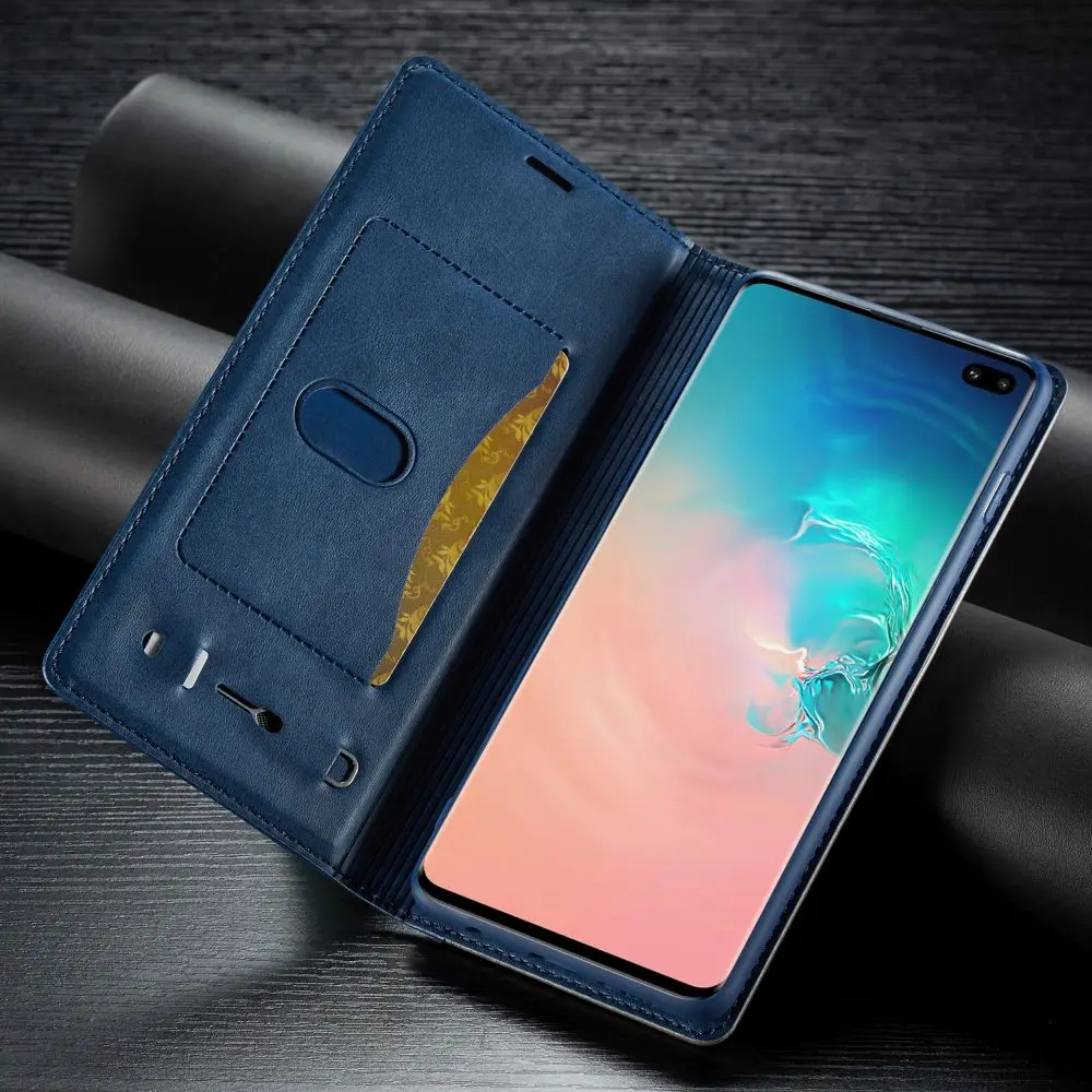 LCHULLE винтажный кошелек кожаный чехол для samsung S8 S9 S10 Plus Note 9 роскошный Магнитный бампер чехол для телефона для Galaxy Note 10 Plus