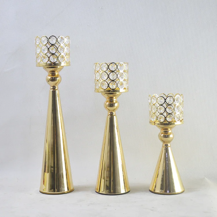 

New Year Home Decor Candle Holder Candlesticks for Candles Single Head Crystal Crafts Decorations Wedding Centerpiece Candelabra