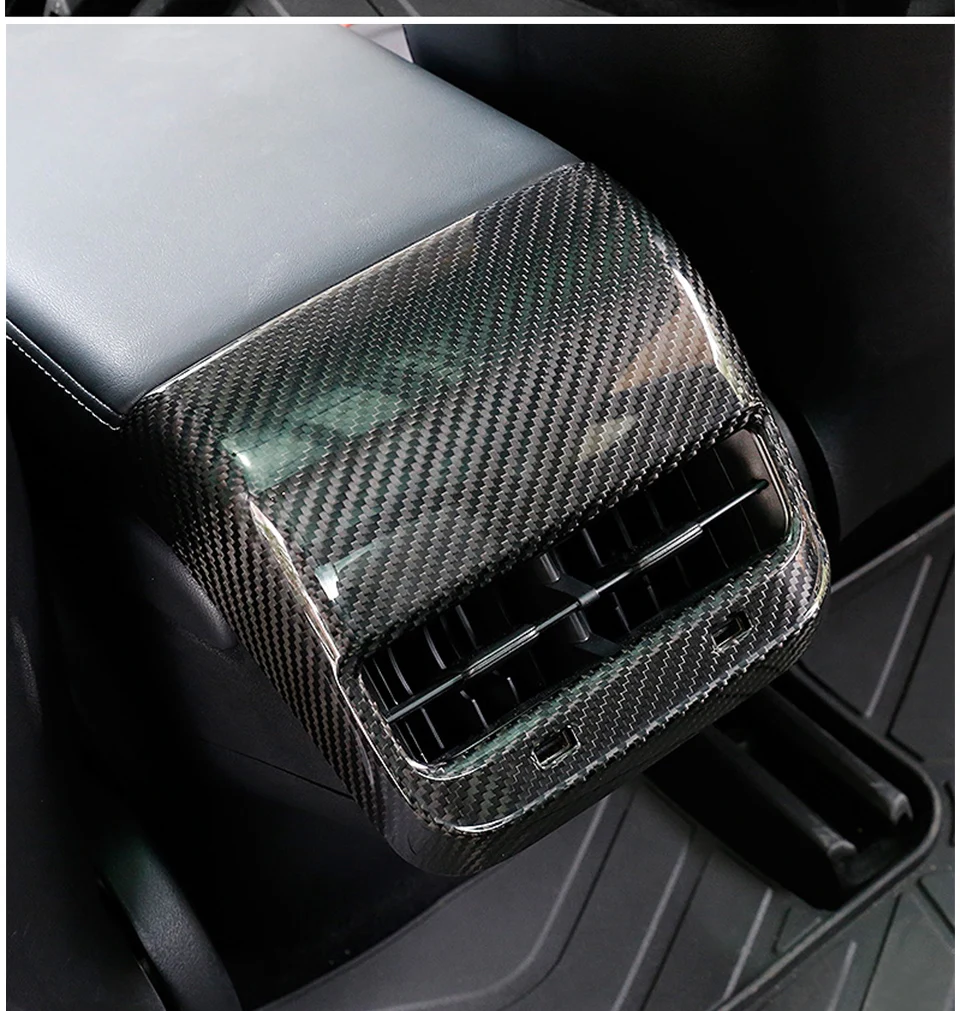 Air outlet panel for Tesla model 3 accessories/car accessories model 3 tesla three tesla model 3 carbon/accessoires