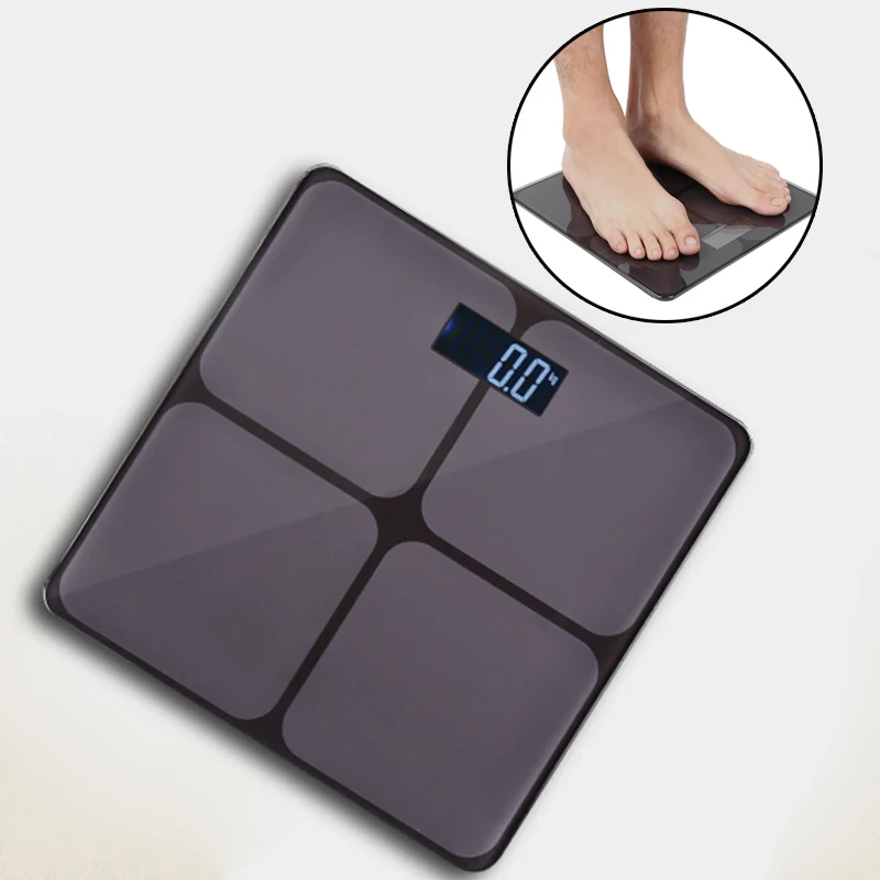 

Черные электронные высокоточные умные весы, домашние электронные весы, весы для взрослых, высокое качество