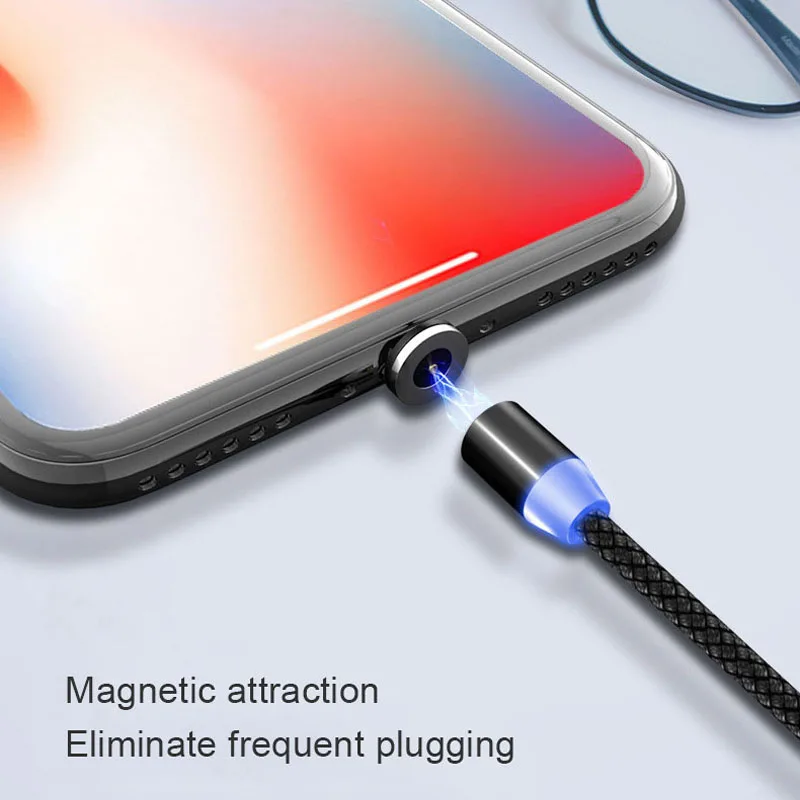 USB кабель магнитный быстрая зарядка мобильный телефон Type C магнитное зарядное