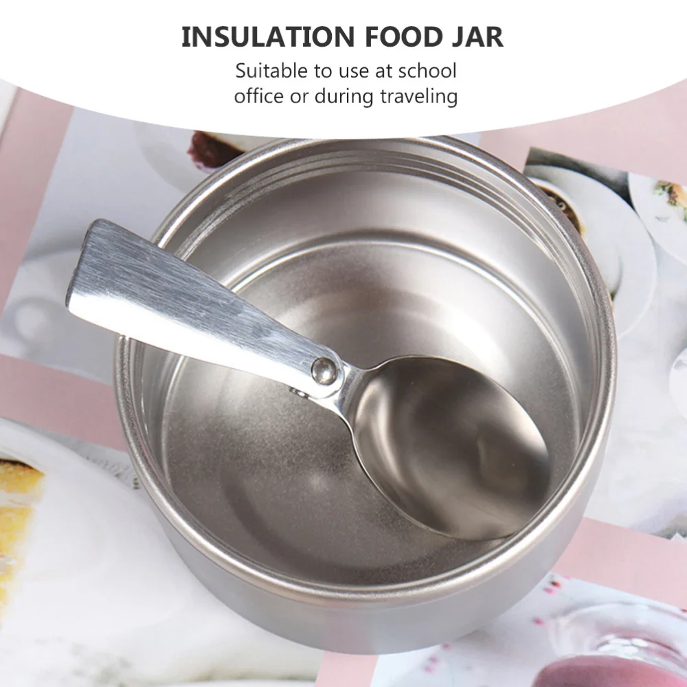 

1pc Insulated Food Jar Thermal Food Container Lunch Container for School Office