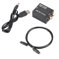new digital to analog audio converter optical fiber coaxial signal to analog dac spdif stereo 3 5mm jack 2rca amplifier decoder