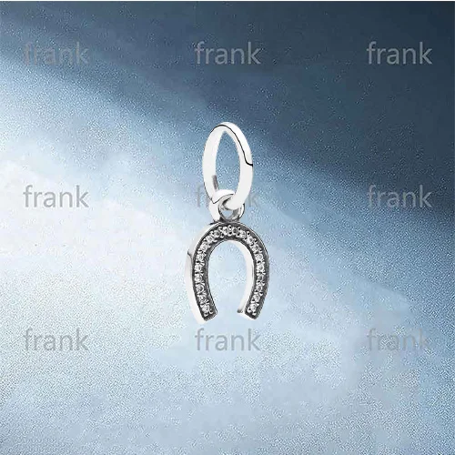 

791306CZ-Horseshoe-silver-dangle-with-cubic-zirconia