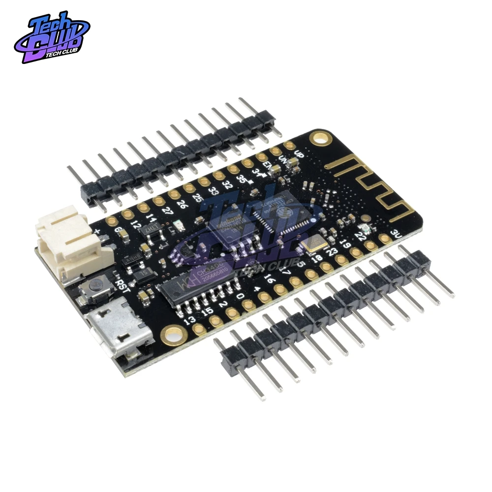 

Макетная плата с Wi-Fi и Bluetooth, антенна ESP32 ESP-32 REV1 CH340 CH340G MicroPython Micro USB, интерфейс литиевой батареи