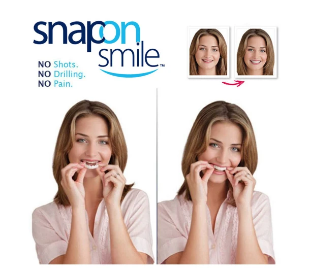 Отбеливающие подтяжки Snapon Smile зубная наклейка | Бытовая техника