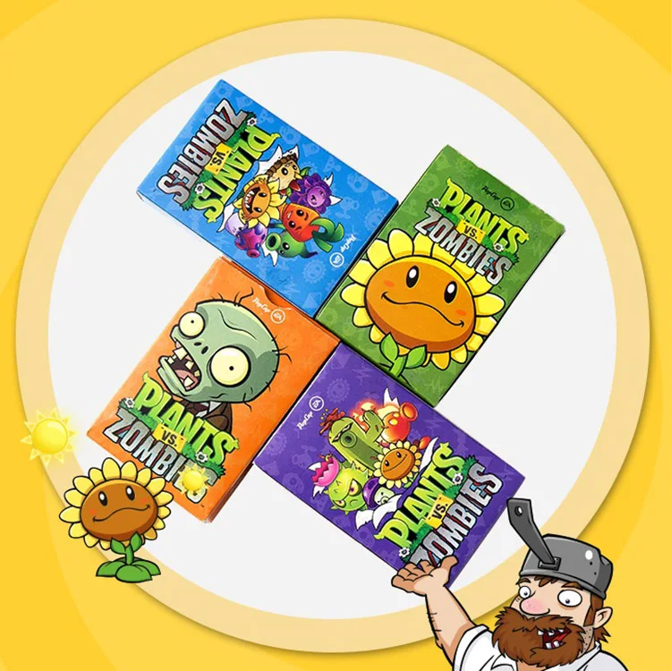 55 шт . Растения против Зомби персонажей покер карты ПВЗ игровая карта настольная