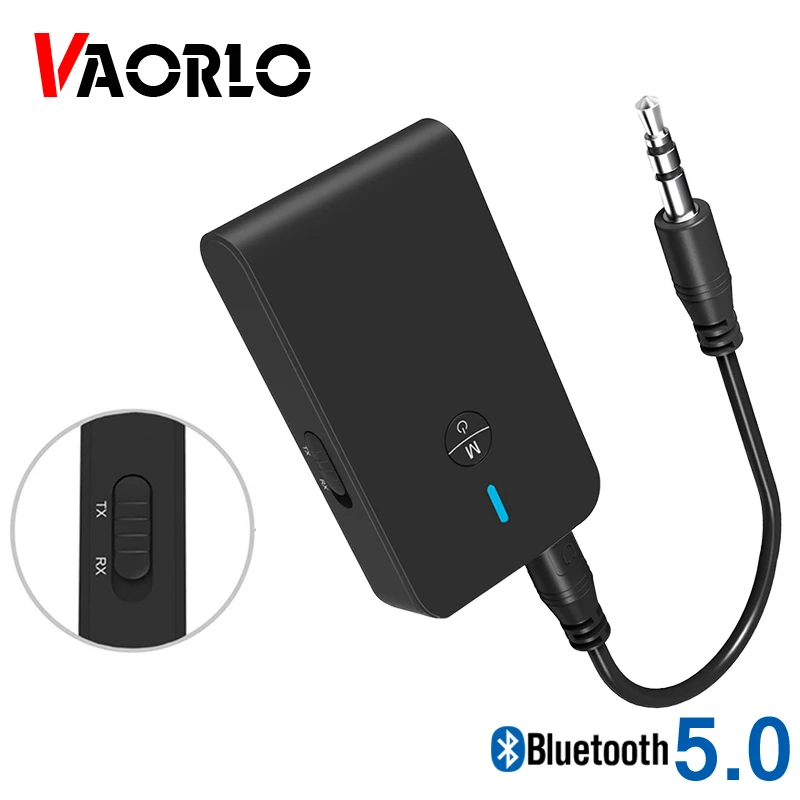 Беспроводной Bluetooth 5 0 адаптер VAORLO 2 в 1 приемник аудио передатчик близкий к APTX