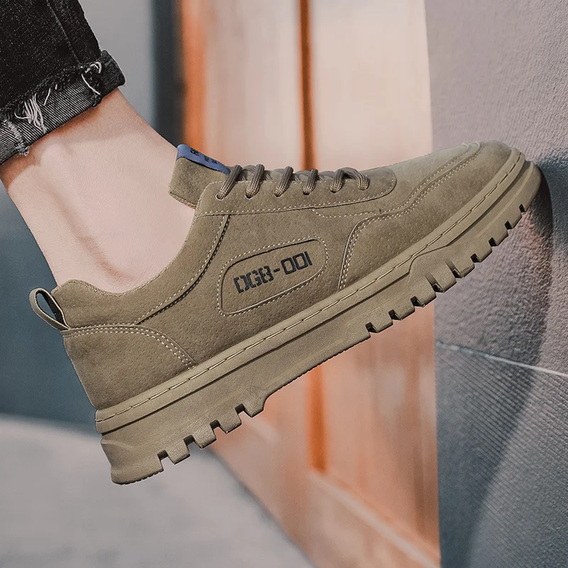 

Мужская кожаная обувь, уличная спортивная обувь, обувь на плоской подошве, ручная работа, нескользящая, стиль Brsh