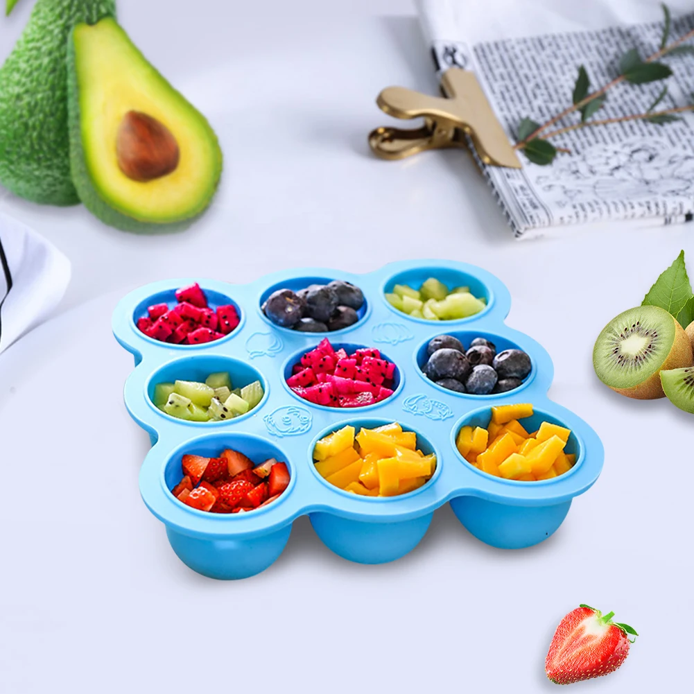 

9Grid Ice Tray With Lid Multitool Tableware Make Ice Cubes Bake Cakes Tools Reusable Tray With Kitchen Gadgets Tools