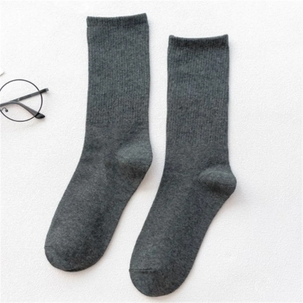 Носки женские хлопковые однотонные забавные 1 пара | Женская одежда