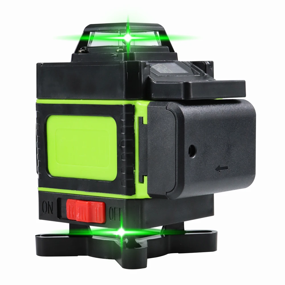 3d 4d green laser level 360 rotary Higher Visibility 16 lines self leveling 12 Indoors Outdoors | Инструменты