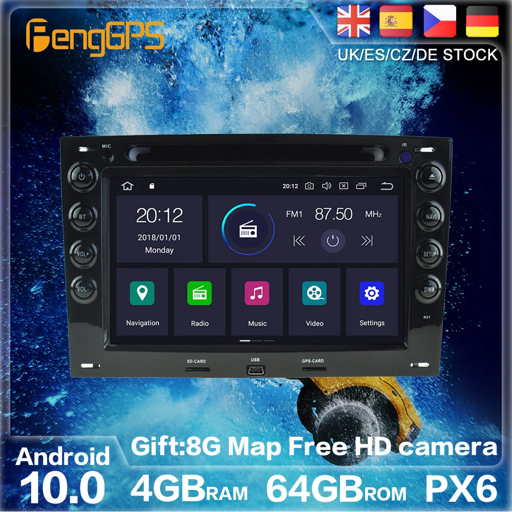 

Android 10.0 PX6 For Renault Megane I 2003-2010 GPS Navigation Auto Radio Stereo Car DVD Multimedia Auto Player HeadUnit 2DIN