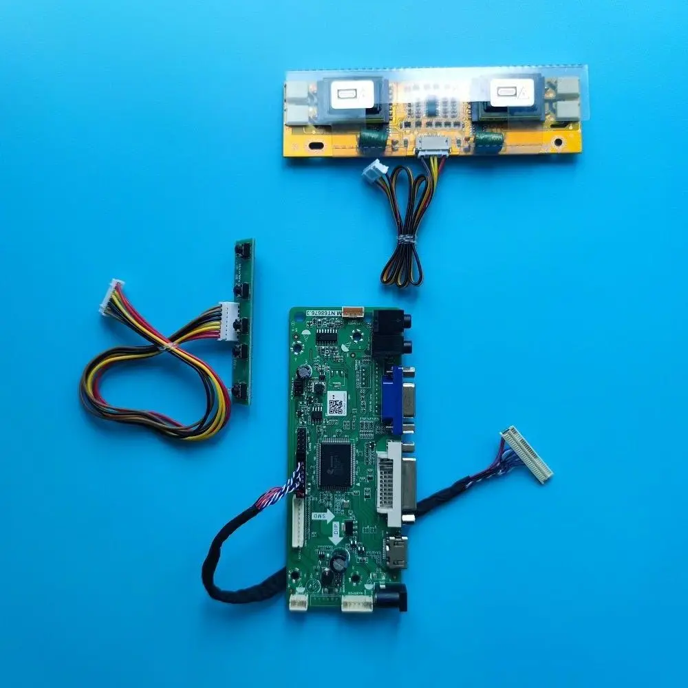 

Kit for M170EN05 V1 M170EN05 V2 1280×1024 M.NT68676 DIY 17.0" LVDS 4 lamps Driver Controller board Screen Panel 30pin VGA DVI
