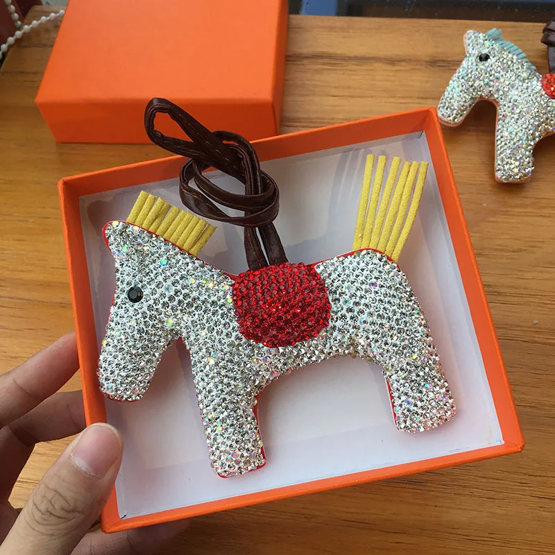 Ручная работа бриллиант милая подвеска пони женская мода для сумки рюкзака