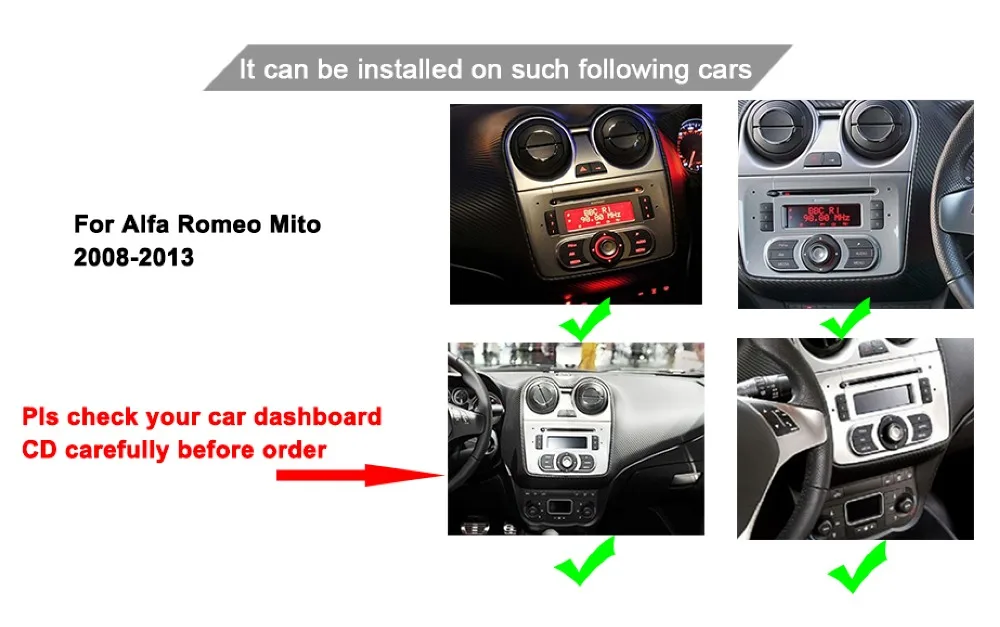 Android 9,0 1Din Автомобильный мультимедийный плеер для Alfa Romeo Mito авто радио четырехъядерный Видео DVD gps навигация Wifi USB DVR