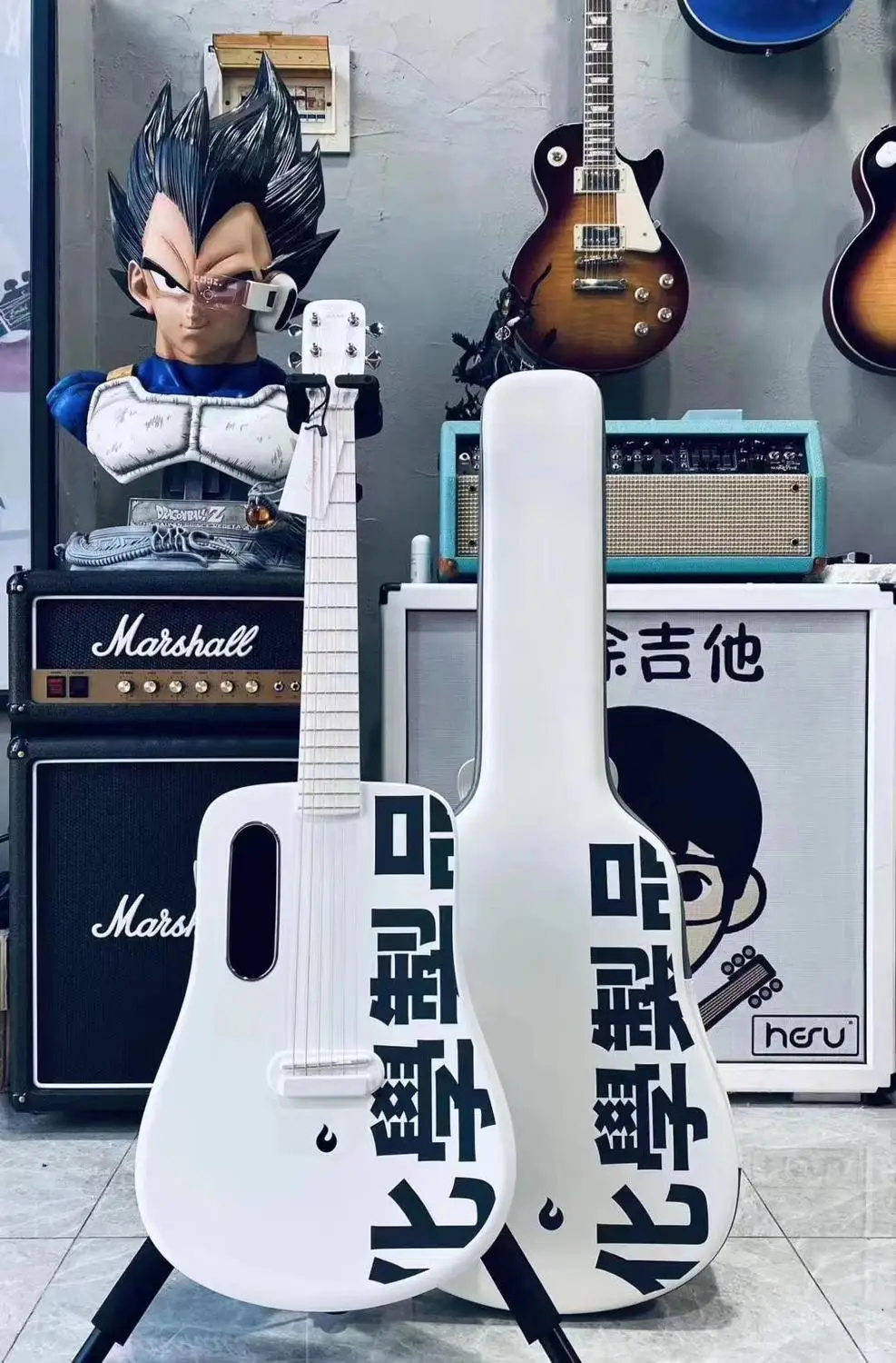LAVA ME 2 Limited Carbon Fiber Guitar 36 inch FreeBoost With effects Acoustic Electric Bag/Strap/Picks White/Yellow | Спорт и