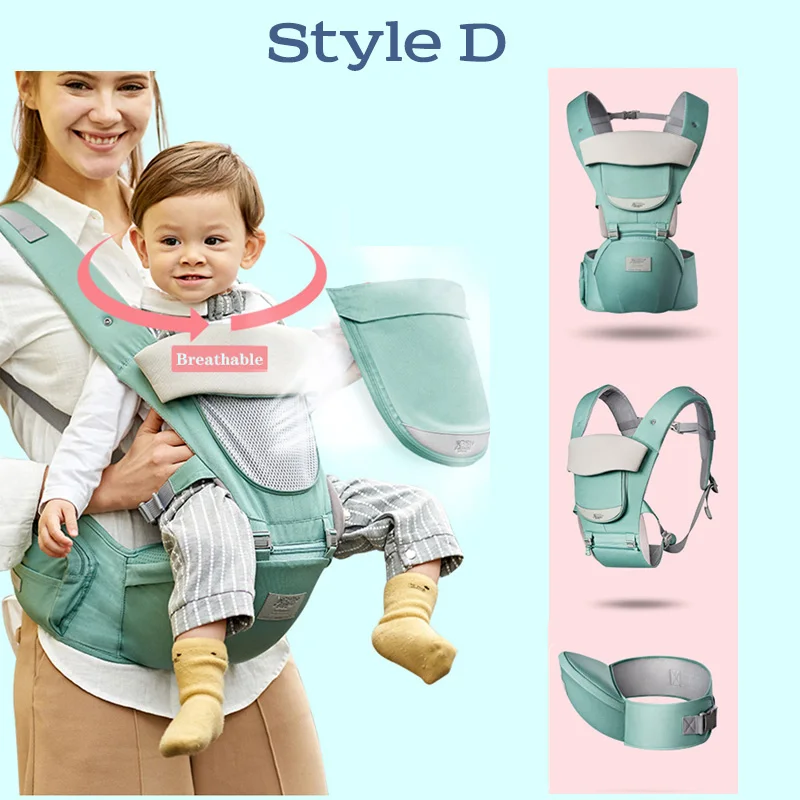 Дышащий эргономичный рюкзак-кенгуру для переноски ребенка переноска-кенгуру