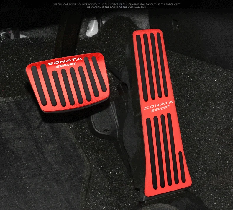 

Aluminum Car Foot Pedal Accelerator Pedal Brake Pedal Cover For Hyundai Sonata LF 2015 2016 2017 2018 2019 2020 2021 Accessories