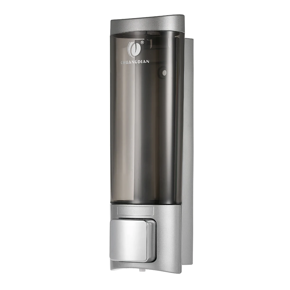 1pc Silver Двойной дозатор для жидкого мыла, дозатор для ванной комнаты, дозатор для жидкого мыла, настенный дозатор для моющего средства, шампуня, дозатор для жидкого мыла - Цвет: 1pc Silver