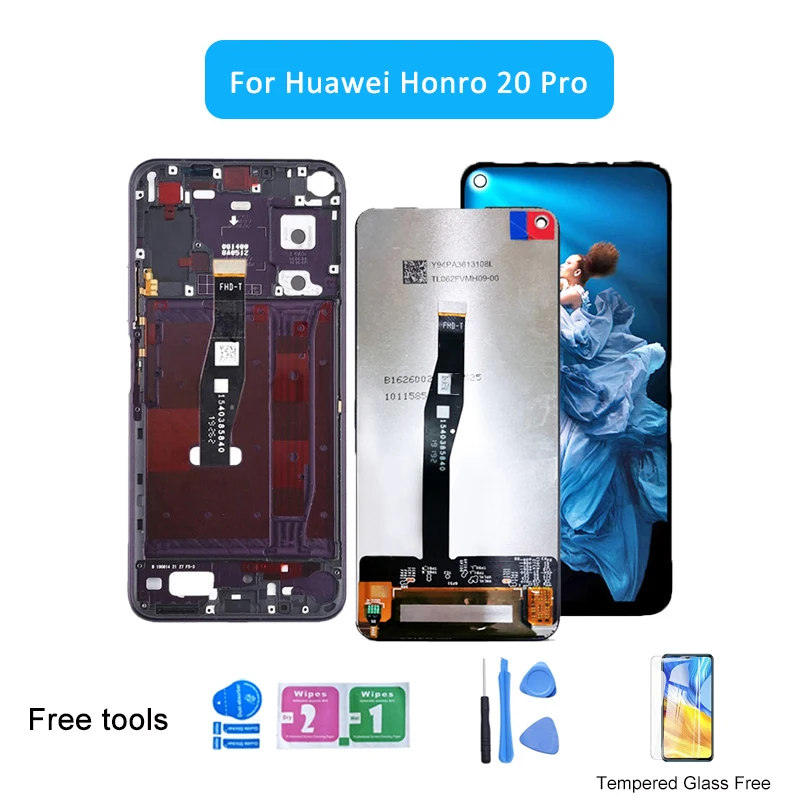 

Original Screen 6.26" For Huawei Honor 20 Pro LCD Display Touch Screen Digitizer Replacement YAL-AL10 YAL-L41 LCD Glass Display