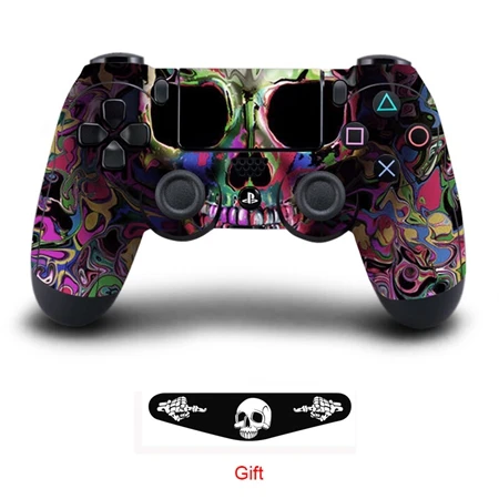 QBTM1120 Игровая Виниловая наклейка для sony Playstation 4, контроллер, защитный чехол для PS4, аксессуары для геймпада - Цвет: QBTM1120
