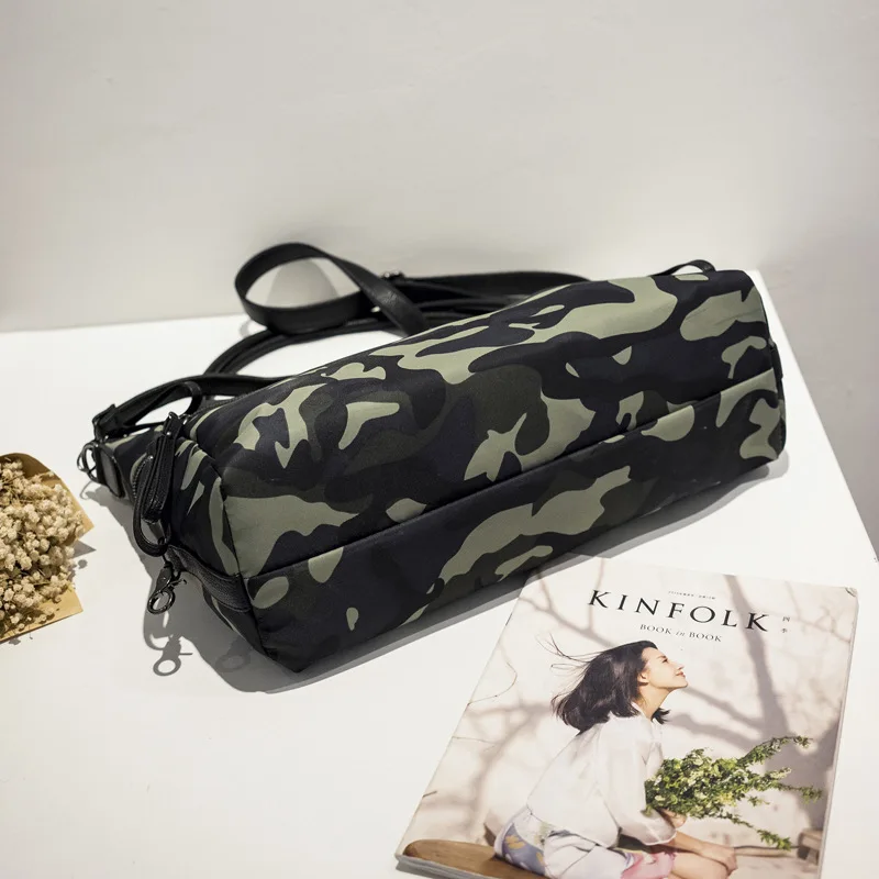 

New Fashion Oxford Cloth Camouflage Large Capacity Shoulder Bag Crossbody Bag Totes Bag Travel Bag Office Daily
