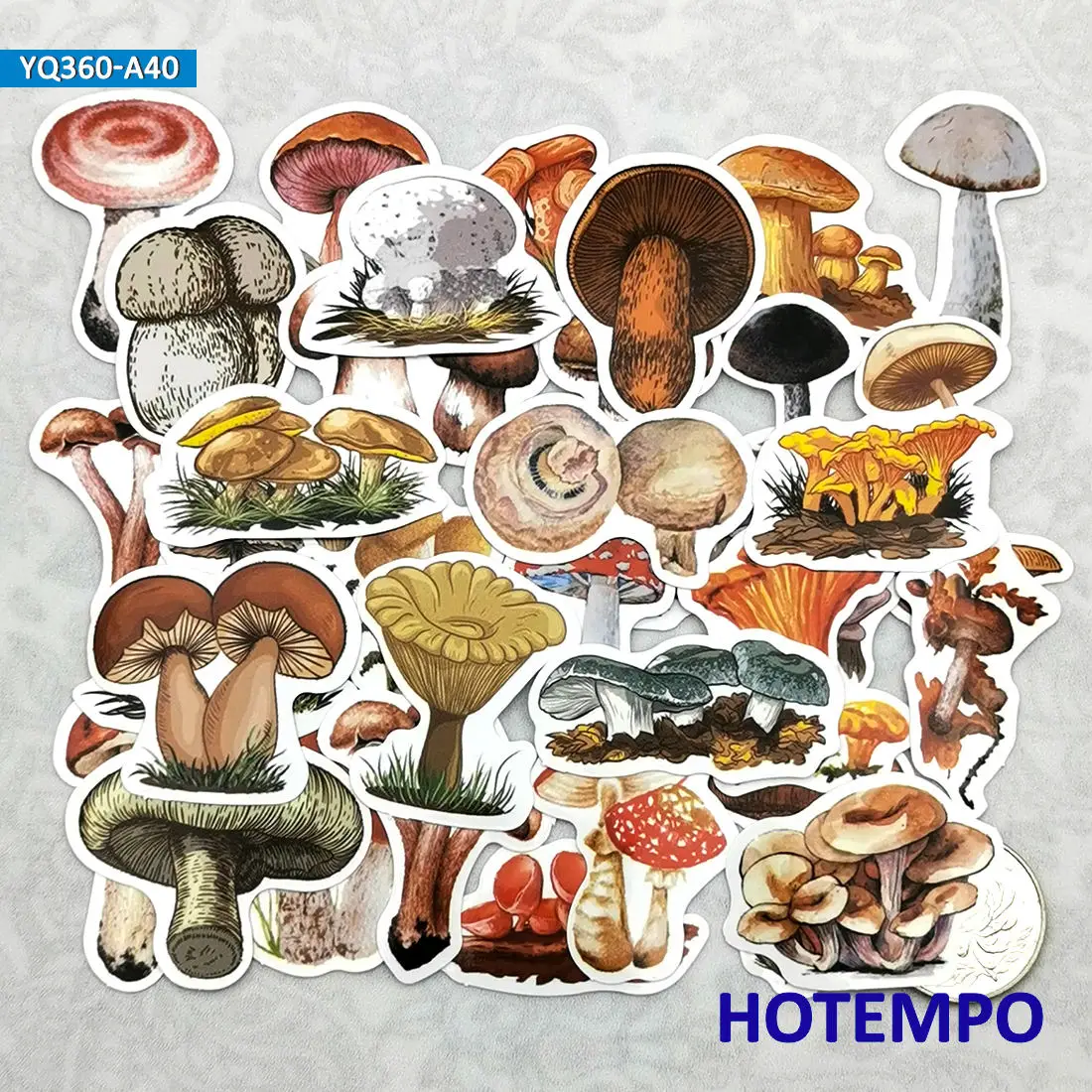 40 шт. Стикеры для скрапбукинга грибов|Наклейки творчества| |