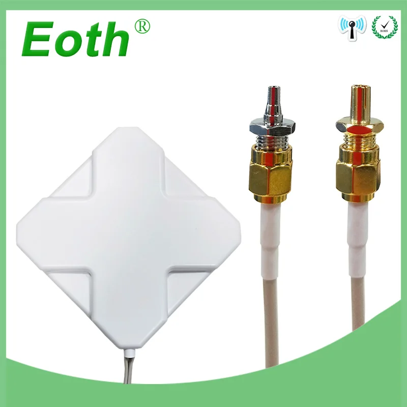 5 шт. Eoth 4 г антенна SMA Мужской 2 м 4 г Antena 35dBi 2* SMA разъем антенны для 4 г модем маршрутизатор+ SMA женский CRC9 мужской/TS9 мужской