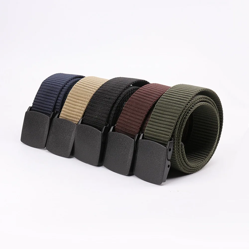 

Free Shipping Men's Casual Fashion Tactical Belt Alloy Automatic Buckle Youth Students Belt Outdoor Sports Training Gift