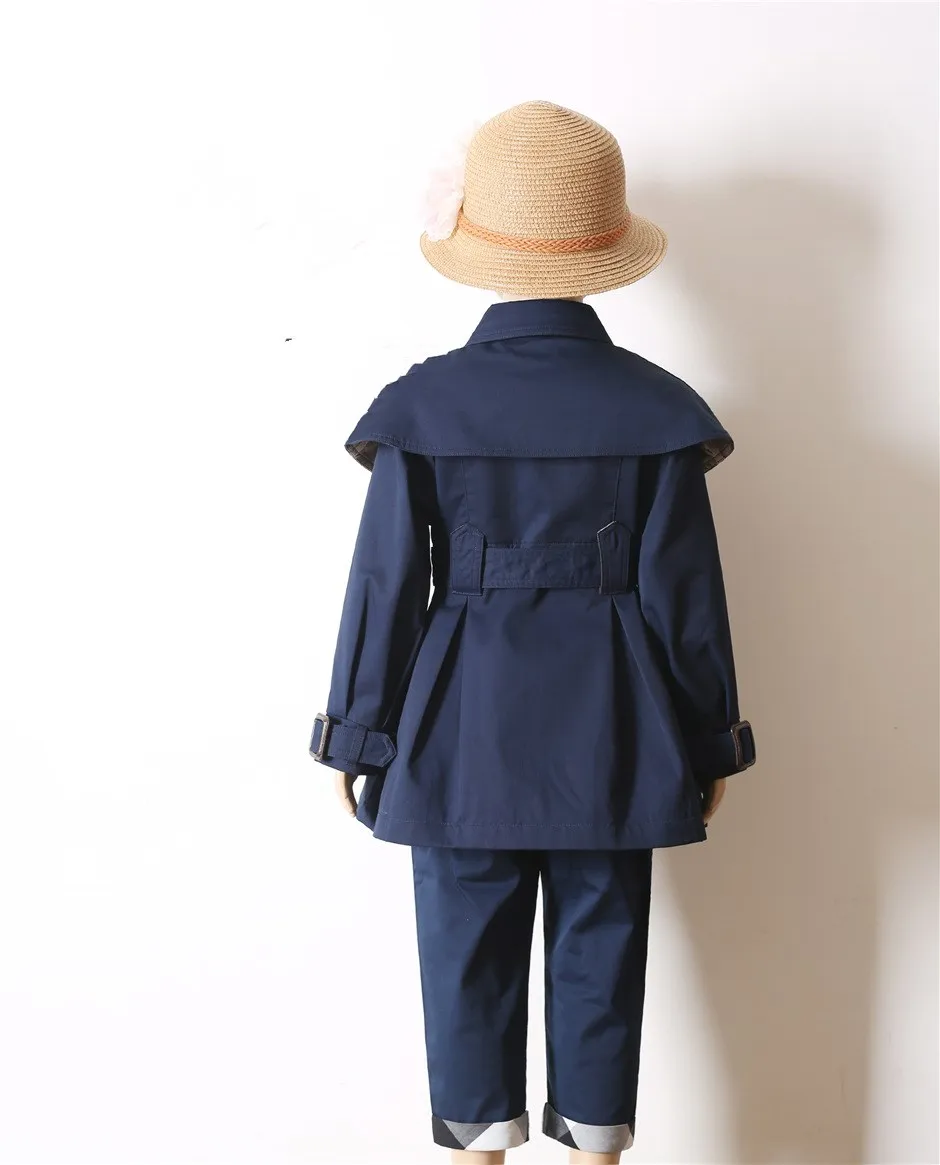 Новая брендовая Длинная Верхняя одежда для девочек весенний детский