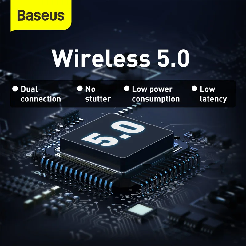 Bluetooth-наушники Baseus WM01 TWS с микрофоном беспроводные шумоподавлением 5 0 сенсорное