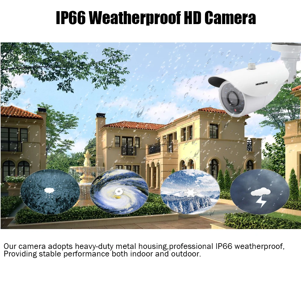 8CH 1080P HDMI DVR 1080P HD Крытая наружная камера безопасности система SONY 8-канальный CCTV DVR комплект 8 шт AHD камера набор с 2 ТБ HDD