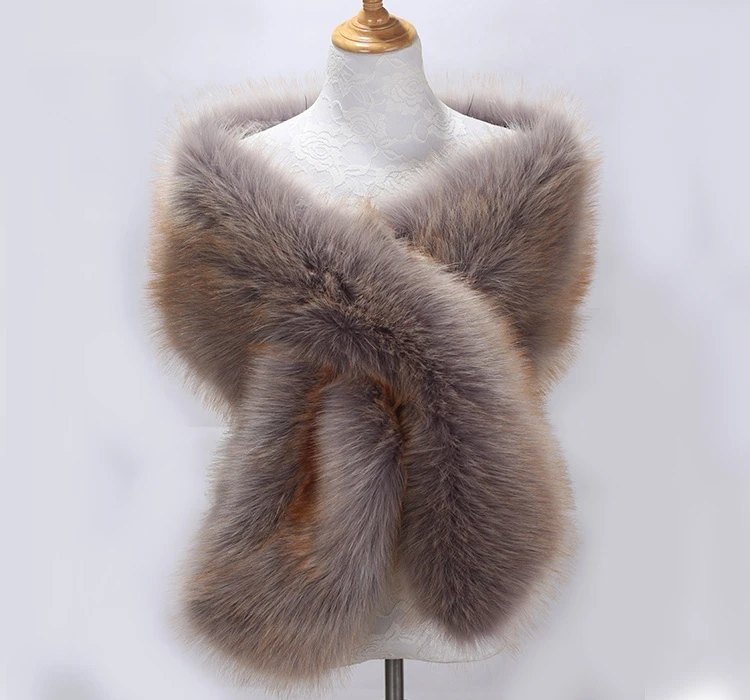 

Warm Women Bolero Faux Fur Bridal Shawl Hot Wedding Accessories Fall Winter Bride Wraps