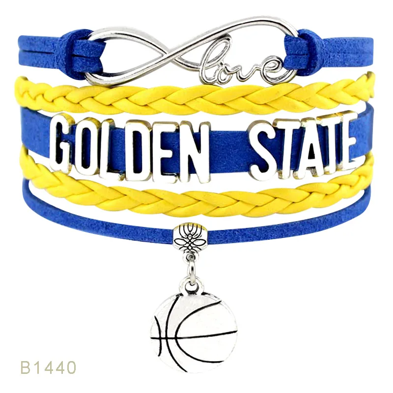 Мужские и женские кожаные браслеты золотистые американские штат Флорида мичис