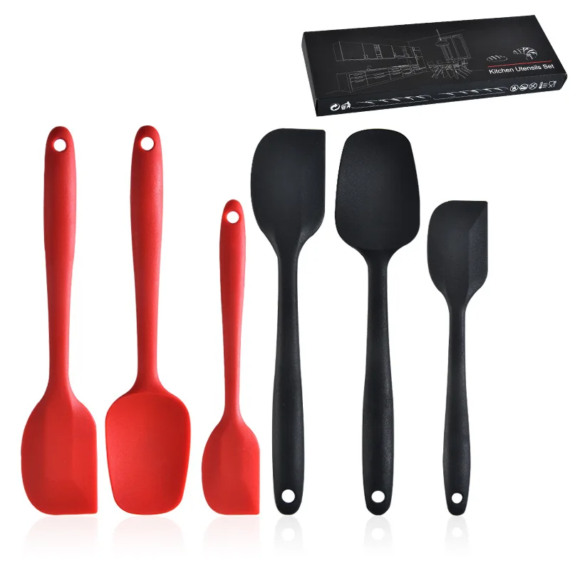 

3Pcs Kitchen Heat Resistant Cooking Tools Easy Clean Silicone Kitchen Utensils Set Gadgets bake pastry tools spatula accessories