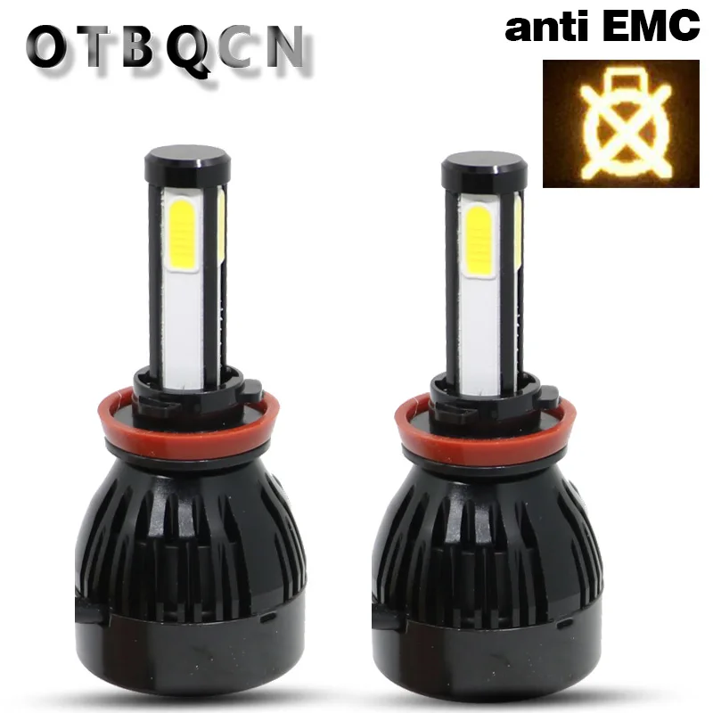 OTBQCN Canbus автомобисветильник фара D2S LED H4 светодиодный ная лампа 4 стороны D1S D3S D4S H11