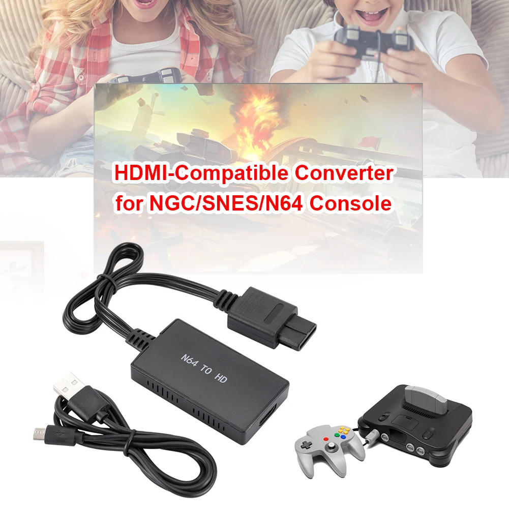 HDMI-совместимый преобразователь HD ТВ Видео кабель сплиттер для N64 GameCube NGC супер