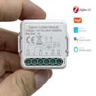 Модуль переключателя для штор Tuya ZigBee 3,0 Tuya Smart Life, для мотора для потайной шторы с управлением через приложение Alexa Google Home