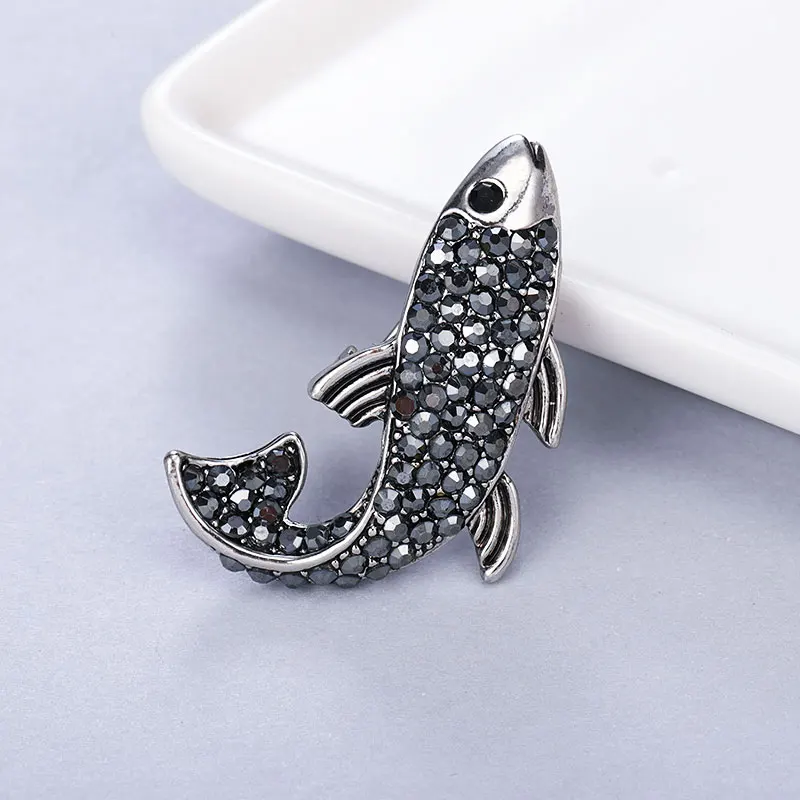 Женские броши-насекомое MAIKALE черные стразы булавка с австрийским кристаллом в