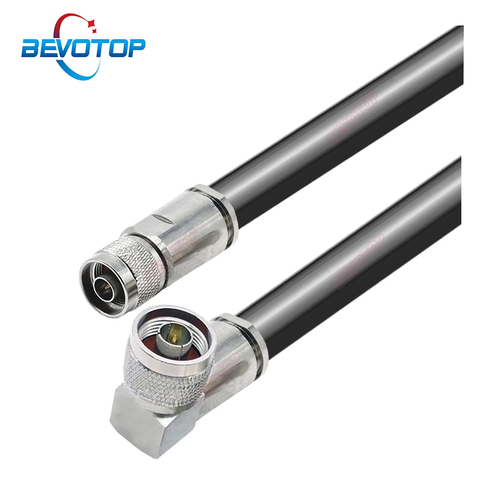 Коаксиальный удлинитель LMR600 с разъемом N «папа» под прямым углом, усилитель сигнала сотовой связи 4G LTE, 50 см-100 м
