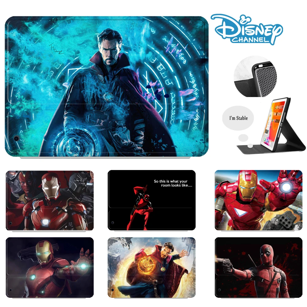 

Чехол для iPad Air 4 10.2, чехол для 9,7-го 8-го поколения Mini 6 Mini 5 iPad Air 4 2020, чехол с 10,9 дюймовым принтом Marvel Мстители эндоигры Железный человек
