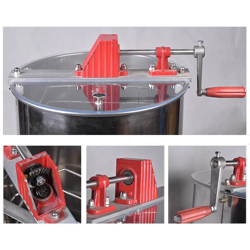 Ручная 2 осевая фотоцентрифуга из нержавеющей стали для пчеловодства со съемной