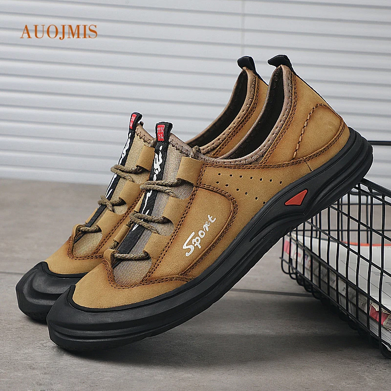 Новинка 2019 Кожаные Замшевые Туфли на мягкой подошве для путешествий фитнеса бега