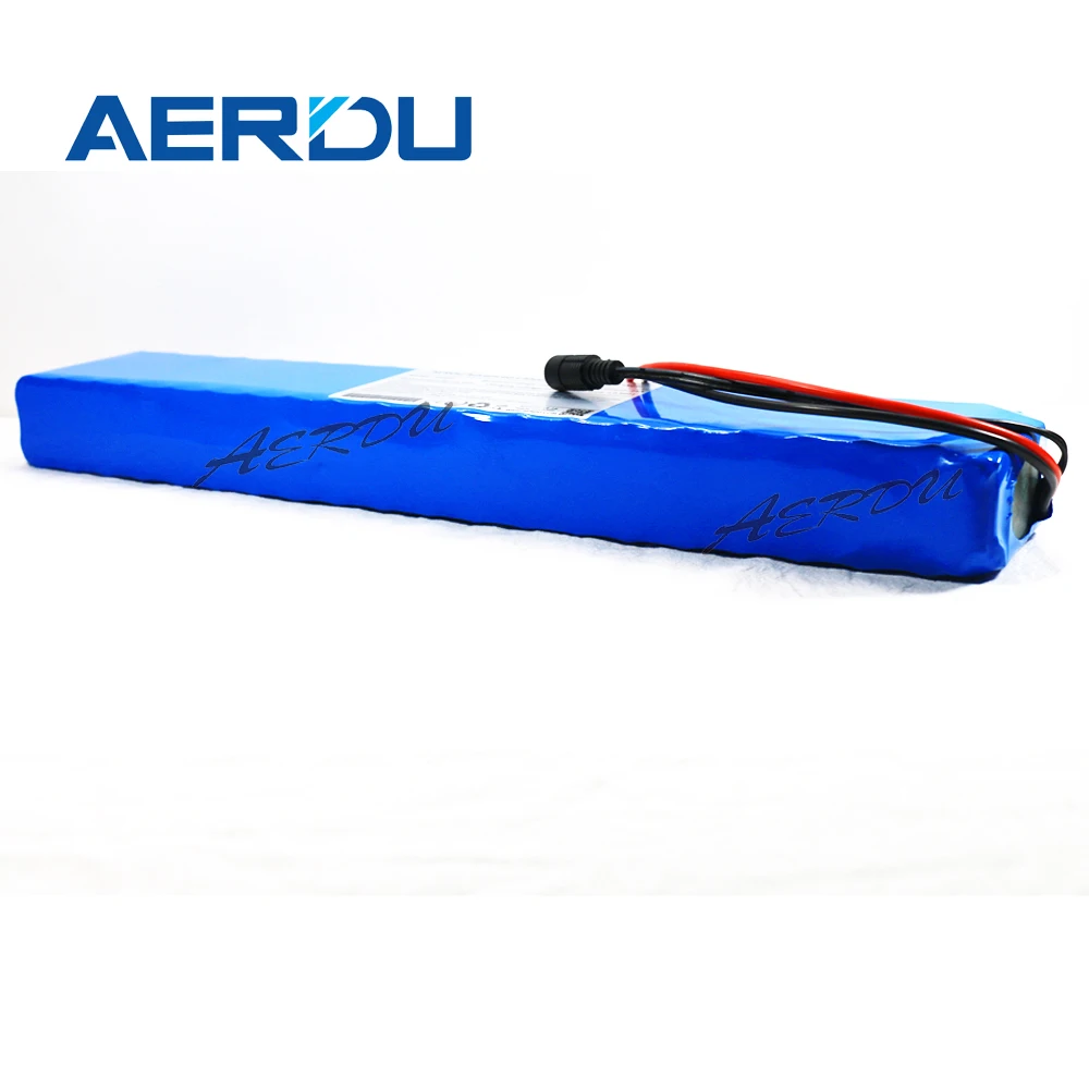 

AERDU 36V 10Ah 10S4P 600W 18650 li-ion battery pack with 20A BMS 42V ebike Scooter Extended range Replacement